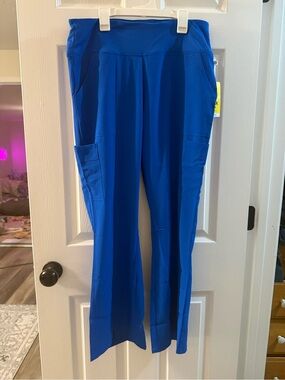 WonderWink Royal Blue Wide-Leg Scrub Pants
